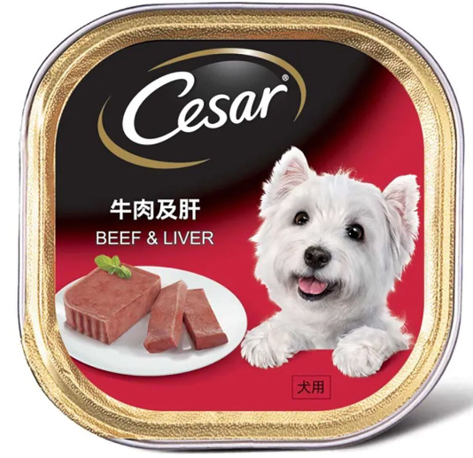 Cesar-牛肉及肝 狗餐盒 100g 主圖