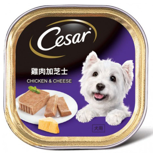 Cesar-雞肉加芝士 狗餐盒 100g 主圖