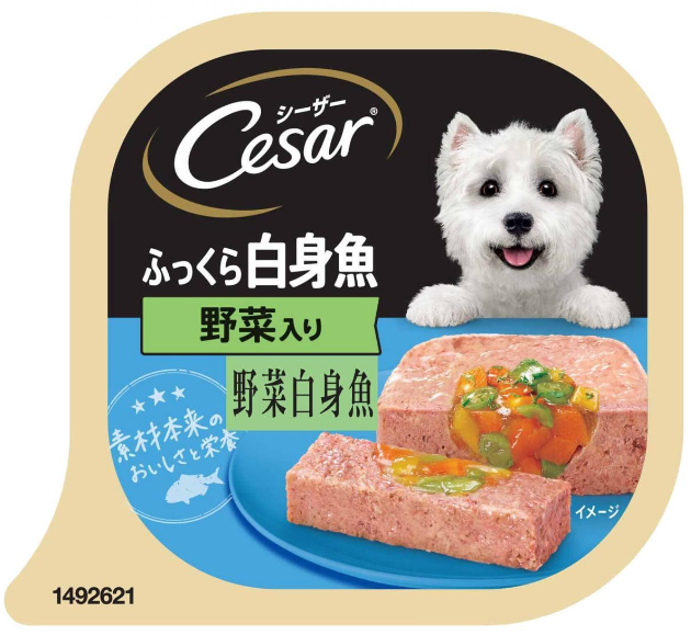 Cesar-野菜白身魚 狗餐盒 100g 主圖