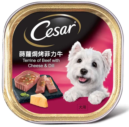 Cesar-蒔蘿焗烤菲力牛 狗餐盒 100g