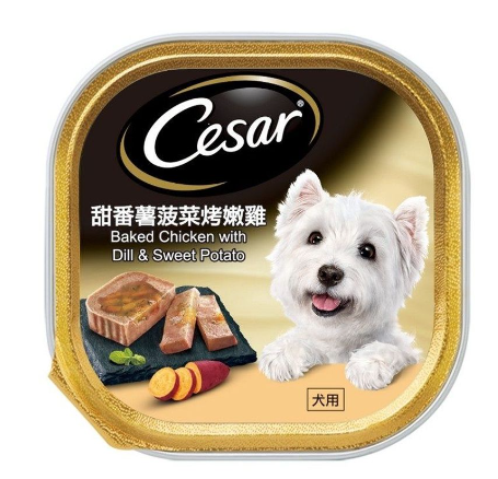 Cesar-甜蕃薯菠菜烤嫩雞 狗餐盒 100g 主圖