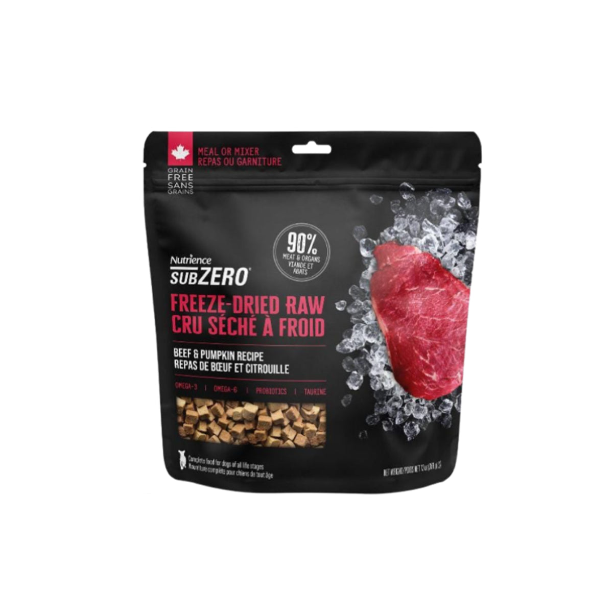 Nutrience - All-Natural Freeze-Dried Raw Meat Dog Food, Beef & Pumpkin Formula, 369g Exp: 03.17.2026 Main image