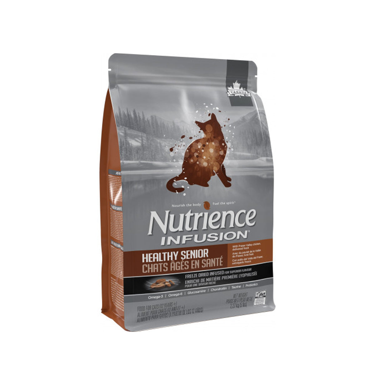 Nutrience - Infusion 凍乾 鮮雞肉健康高齡貓配方( 5lb )-C2901