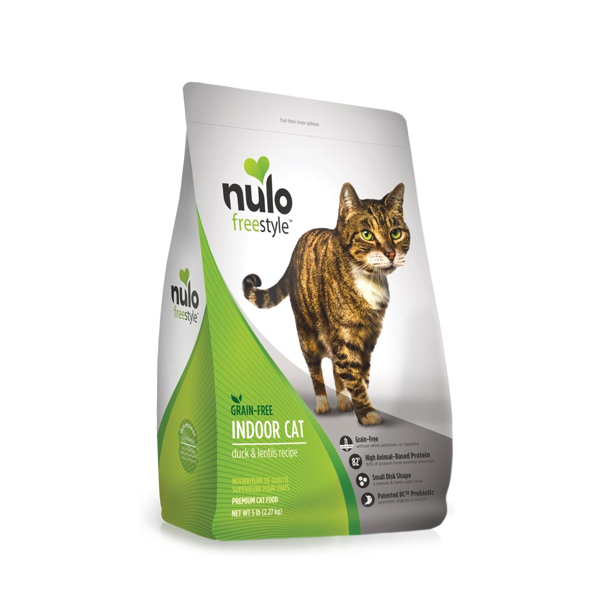 nulo - Freestyle 無穀物鴨肉扁豆室內貓配方5LBS