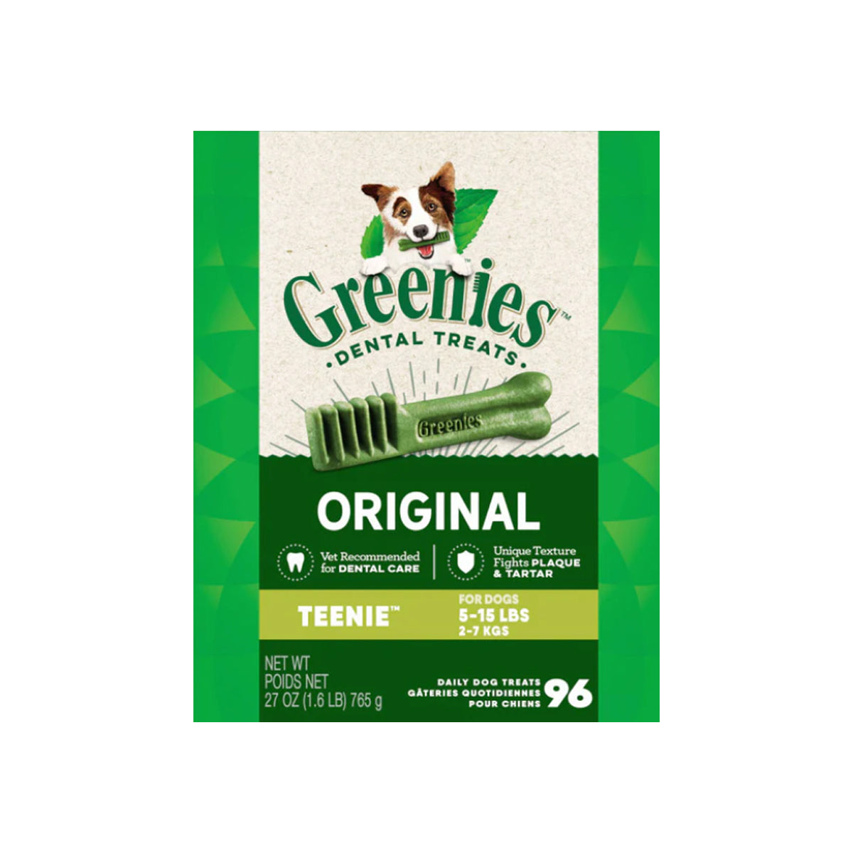GREENIES - 美國原味潔齒骨 的骰犬 Teenie Size 96支