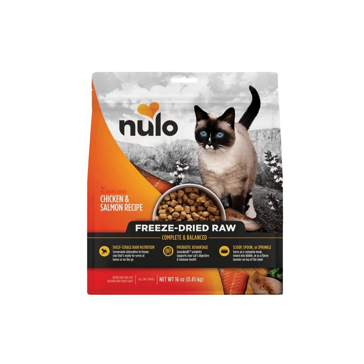 nulo - 雞肉+三文魚貓凍乾16oz Main image