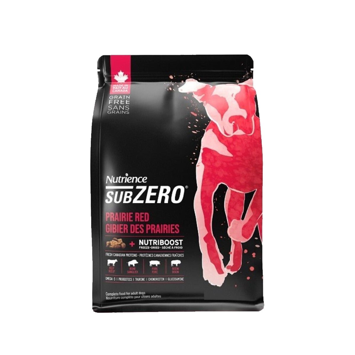Nutrience - Freeze-dried fresh beef liver, grain-free red meat, and seafood whole dog formula 22lb EXP:04.2027 Main image