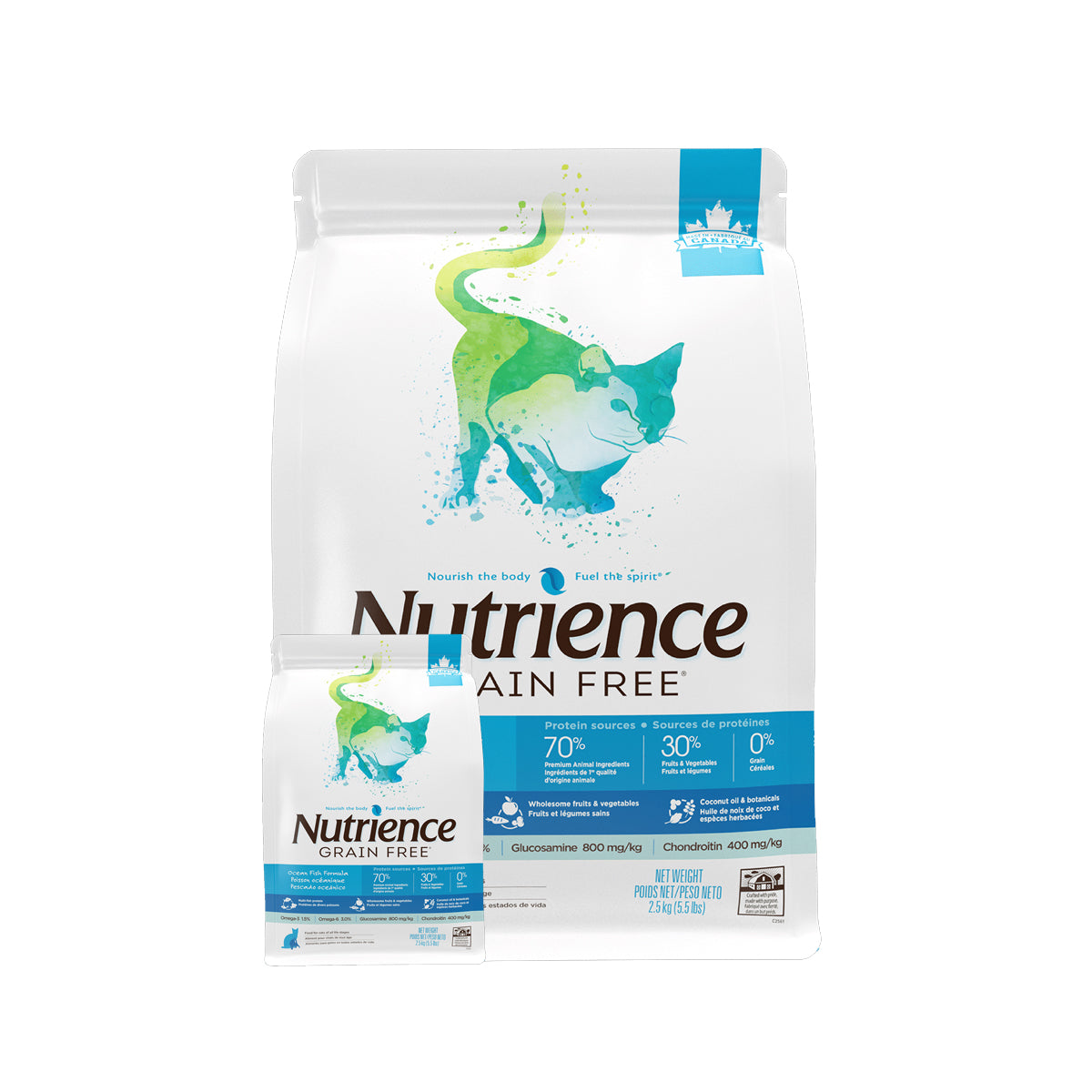 Nutrience - Grain Free 無穀物全天然貓糧 七種魚配方 11lb (5.5lb*2)