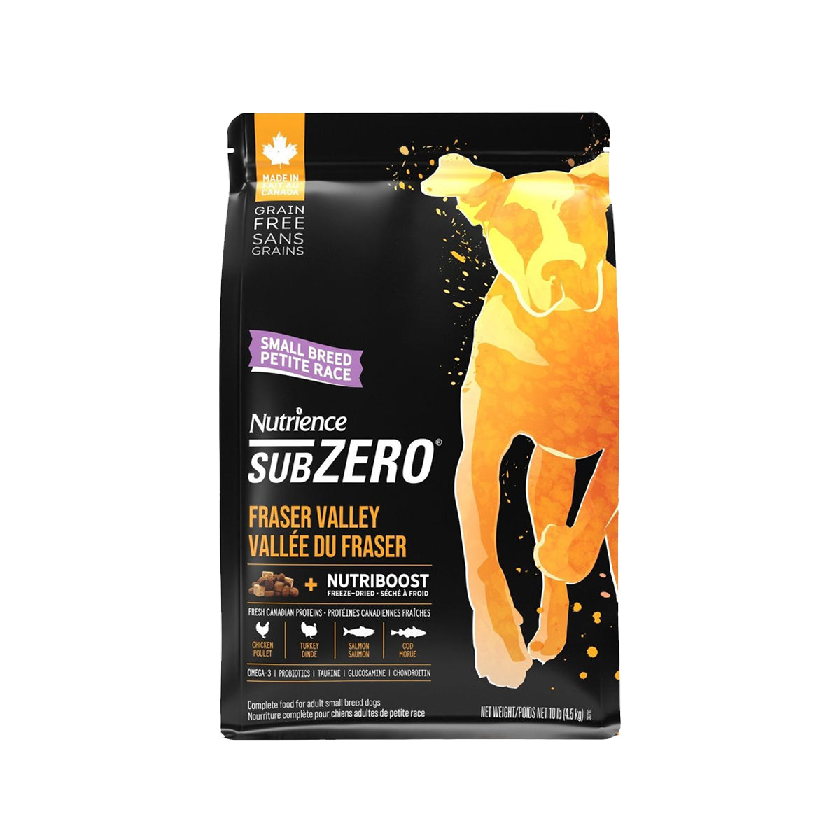 Nutrience - Freeze-dried Fresh Chicken Grain-Free Chicken, Turkey, and Sea Fish Small Breed All-Purpose Dog Formula. New and old packaging shipped randomly. 10lb Main image