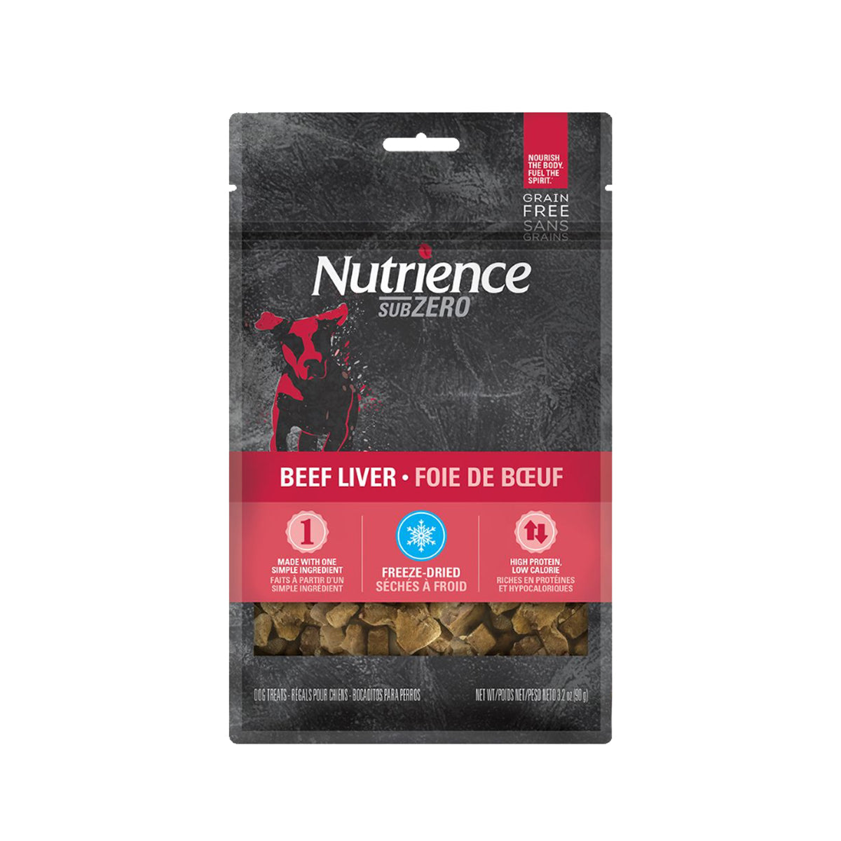 Nutrience - 凍乾脫水犬用小食 鮮牛肝 90g Exp 10/25