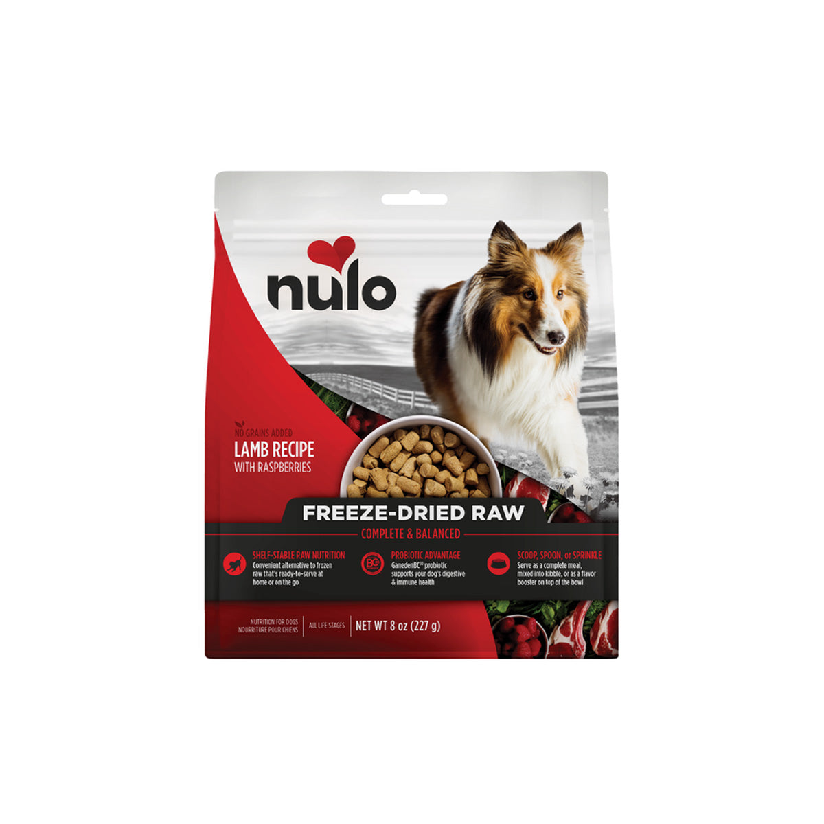nulo - 羊+紅桑子凍乾狗糧13oz