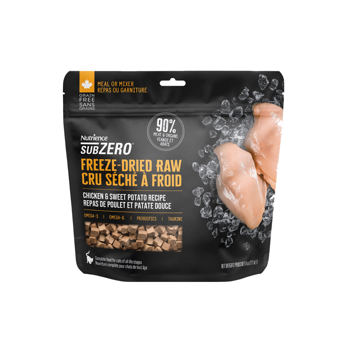 Nutrience - 全天然凍乾生肉貓糧 鮮雞肉 & 甘薯配方 113g EXP:03.16.2026