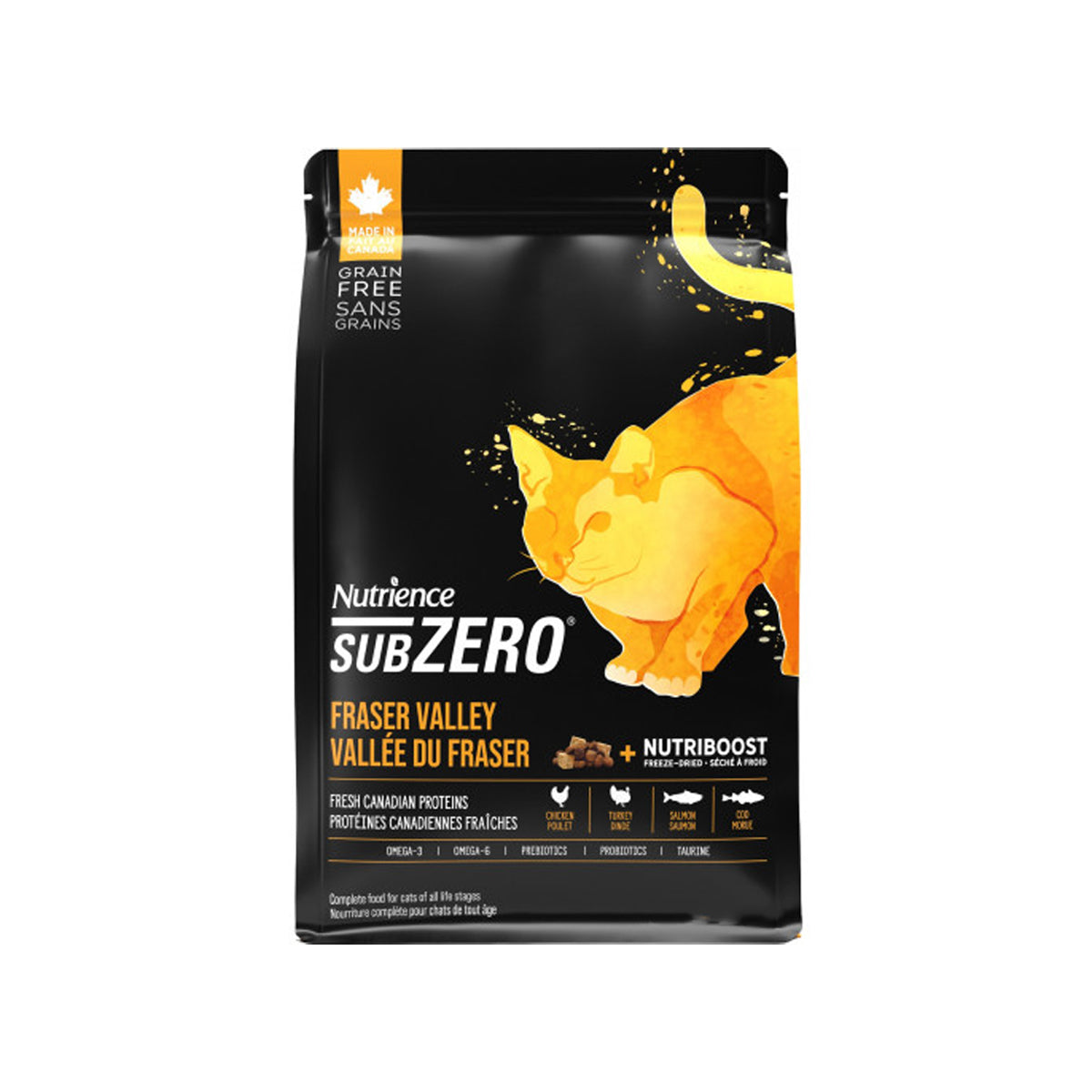 Nutrience - Subzero Grain-Free/Chicken/Turkey/Seafood & Fresh Chicken C2906 All Cat Food 10 lbs Exp: Feb. 2027 Main image