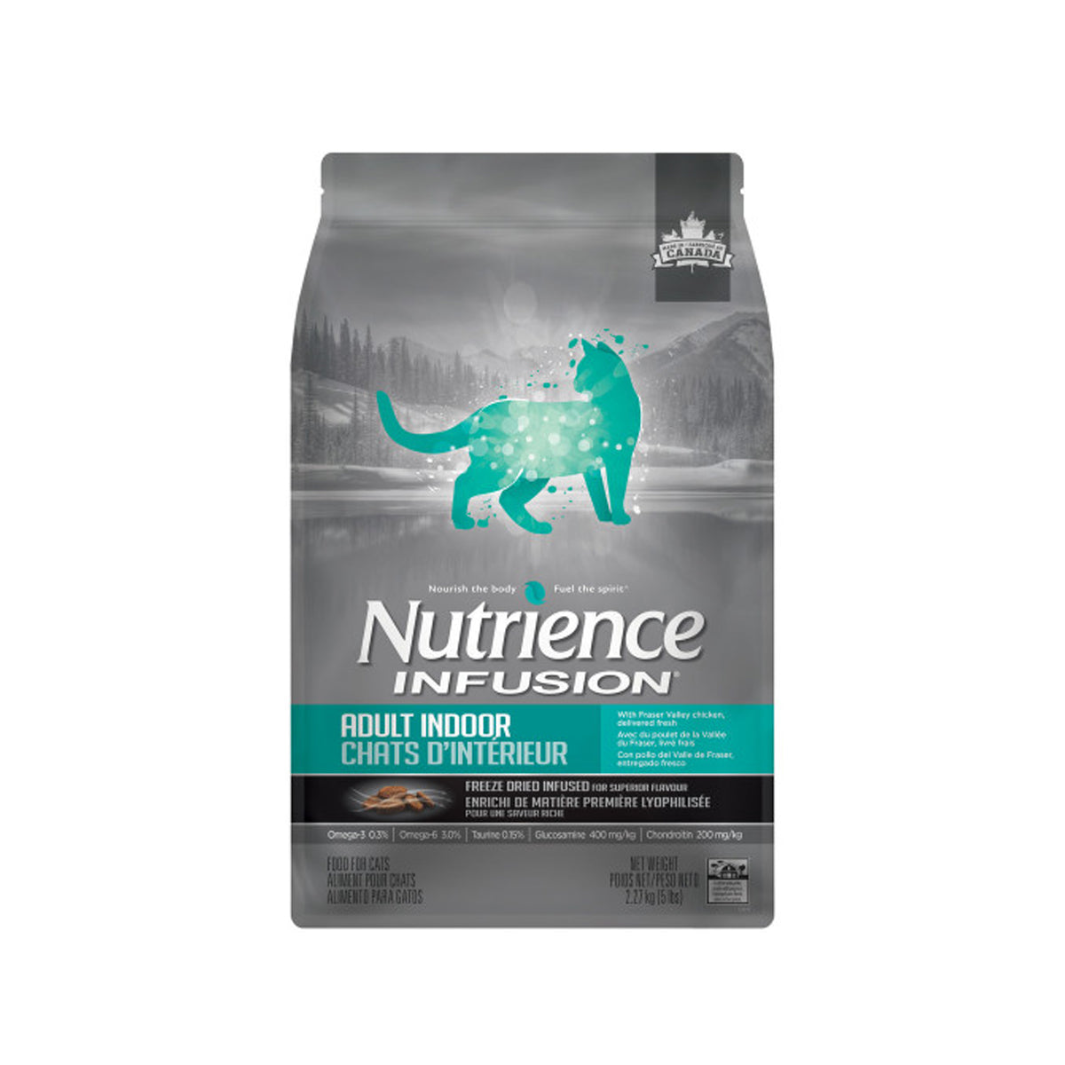 Nutrience - 脫水肉外層 鮮雞肉 室內成貓配方 5lb(C2517)