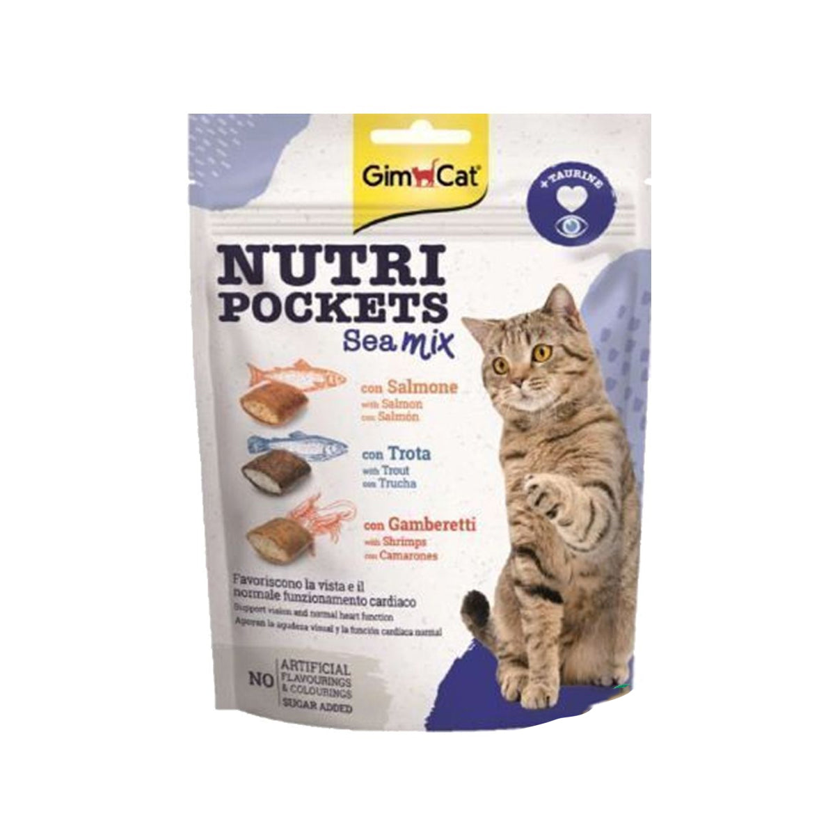 GimCat-多種海鲜牛磺酸貓夾心150g Main image