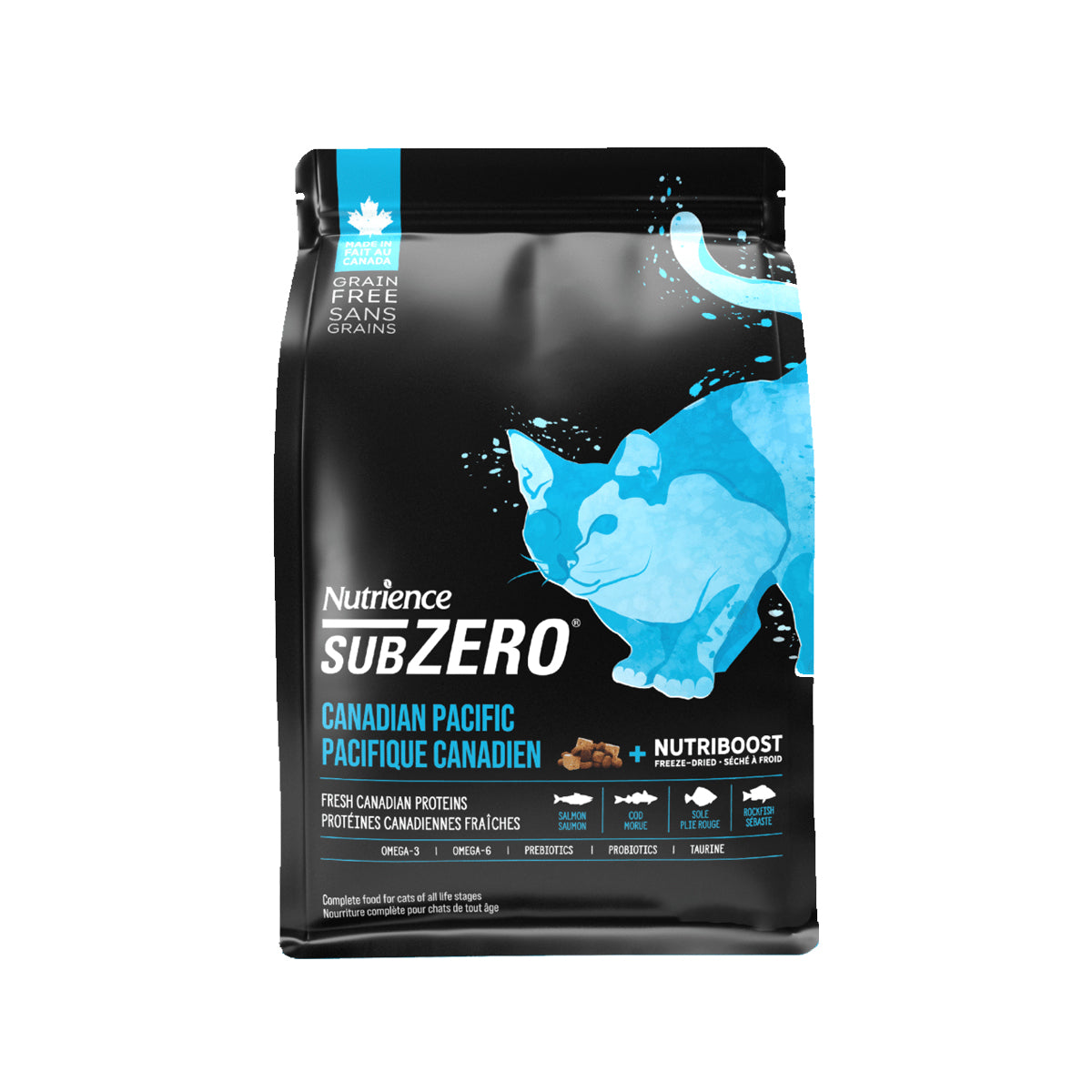 Nutrience - Subzero - Grain-Free Freeze-Dried Fresh Salmon & Herring Whole Cat Formula (7 Fish) 10LB Exp date: Dec. 2026 Main image