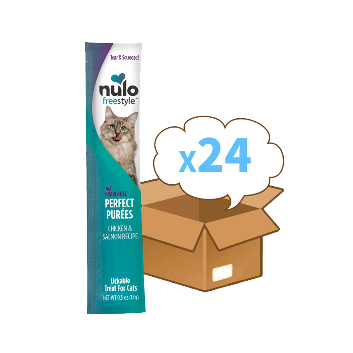 nulo - 雞+三文魚貓唧唧條14g【24支裝】