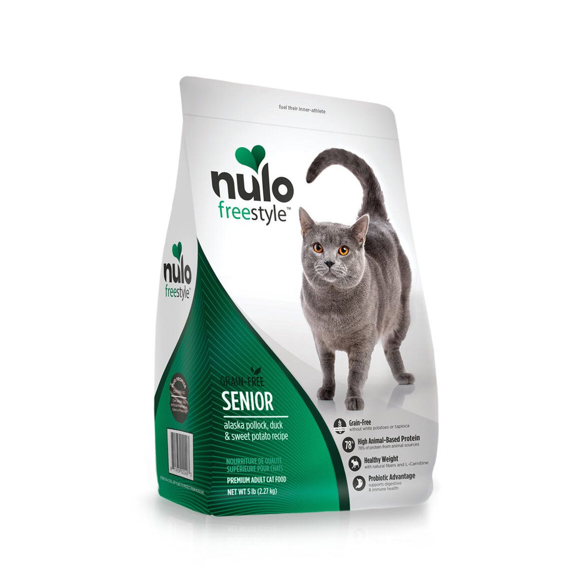 nulo - Freestyle 無穀物老貓配方(阿拉斯加鱈魚&鴨&甘薯)2.3kg/5lb