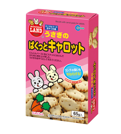 Marukan-兔子零食 胡蘿蔔夾心餅乾65g 主圖