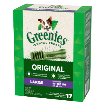 GREENIES - 綠的潔齒骨 大型犬  17支