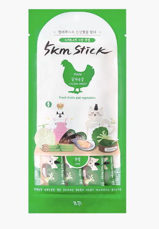 5km Stick-雞胸肉 果蔬肉泥條  14g*4p 主圖