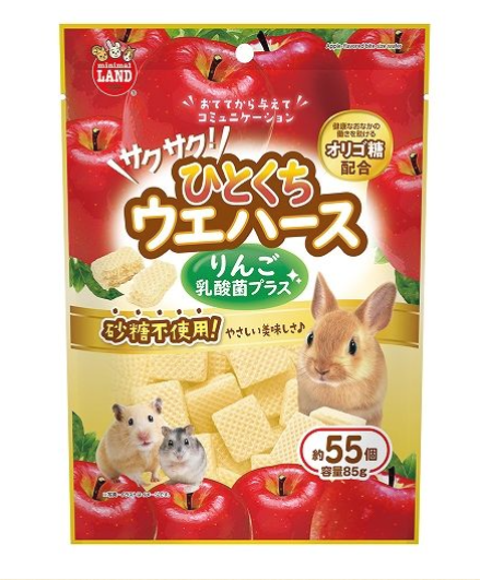 Marukan-小動物零食 乳酸菌蘋果味威化餅 85g 主圖