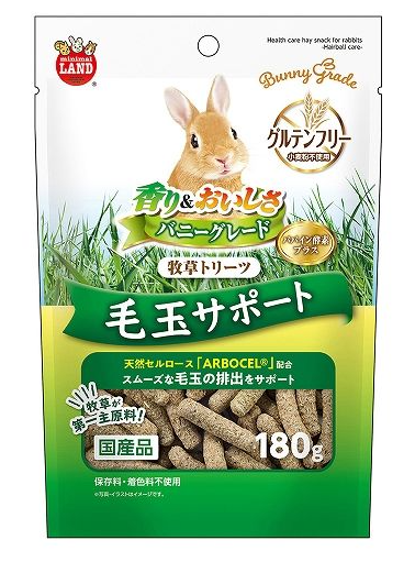 Marukan-兔用 牧草去毛球小食 180g 主圖