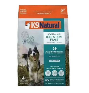 K9 Natural-牛肉藍尖尾鱈魚配方犬糧  1.8kg 主圖