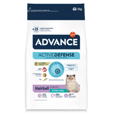 Advance   特殊護理絕育+毛球護理 貓糧 3kg