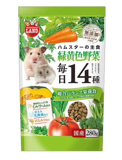 Marukan-每日14種蔬菜倉鼠糧 280g 主圖