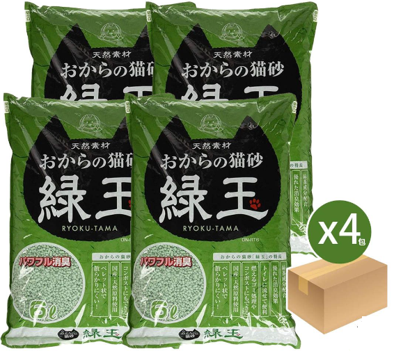 HITACHI-【原箱4包】 綠玉綠茶豆腐貓砂 6L*4 主圖