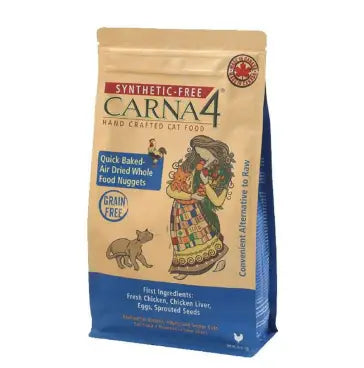 CARNA4-烘焙風乾 雞肉 全貓糧 4lb 主圖