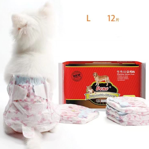 Dono-狗狗紙尿褲 母狗用 經典款  L 12片