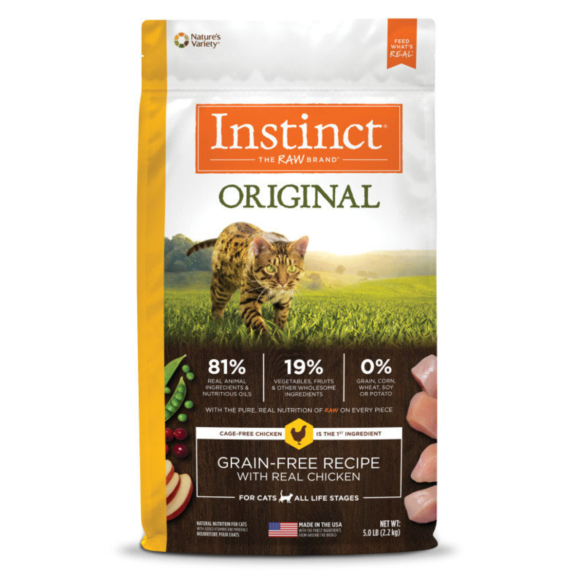 Instinct - 本能 經典無穀物 雞肉貓糧 5lb 主圖