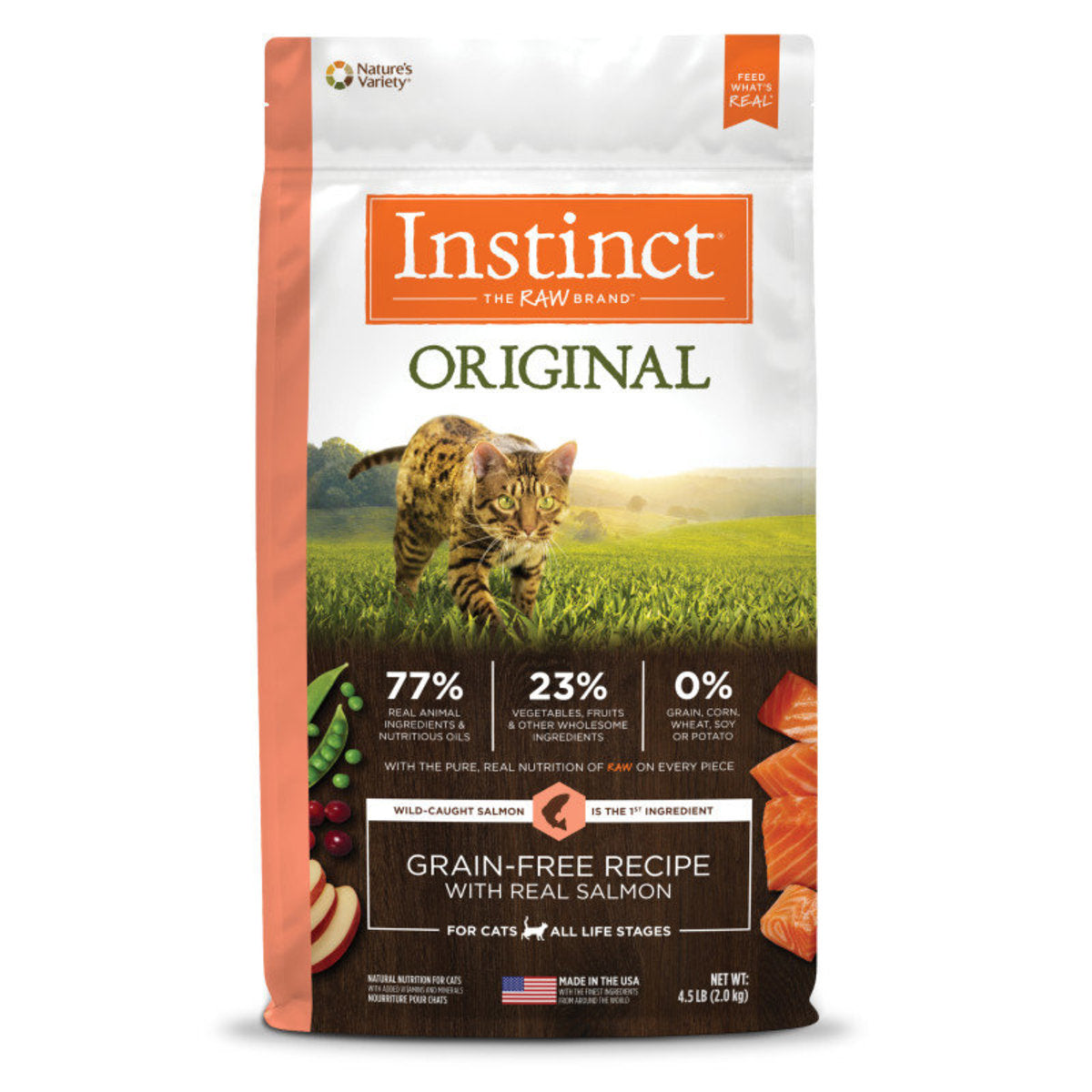 Instinct - 本能 經典無穀物 三文魚貓糧 4.5lb 主圖