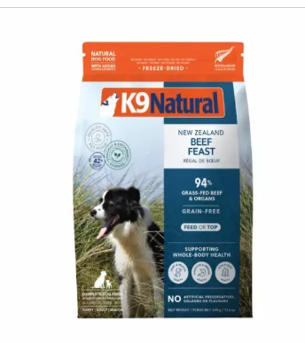 K9 Natural-牛肉犬糧 1.8kg