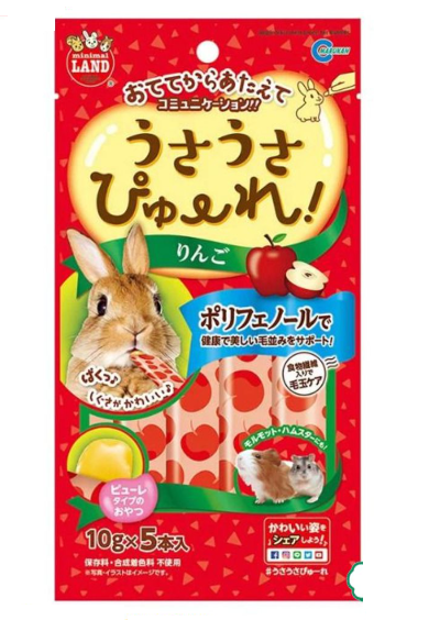 Marukan-小動物零食 蘋果果泥10g*5pcs