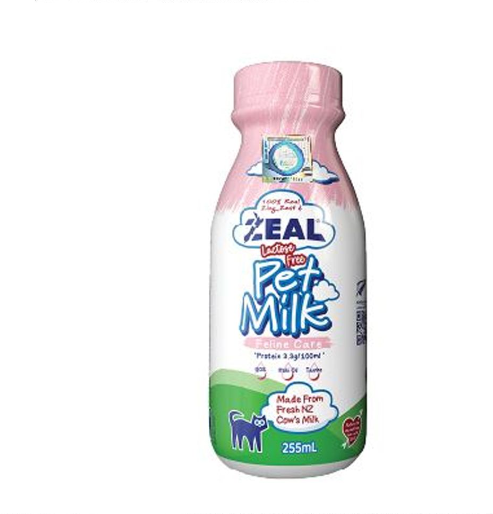 Zeal-紐西蘭無乳糖貓用草飼鮮牛奶 255ml 主圖