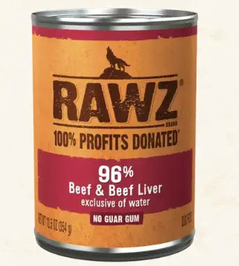 RAWZ-牛肉+牛肝狗罐頭 354g