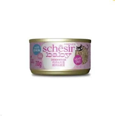 Schesir-雞肉&雞蛋 幼貓主食罐 70g