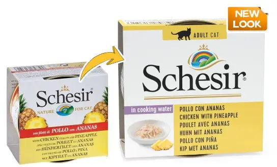 Schesir-水煮雞肉菠蘿飯貓罐頭 75g