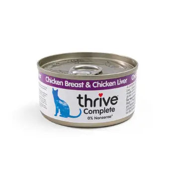 thrive-[原箱優惠]鮮雞肉+鮮雞肝 全猫主食罐 75g*12
