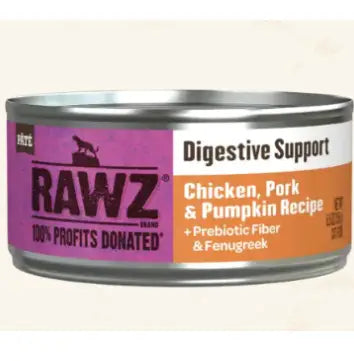 RAWZ-消化系統保健 雞肉+豬肉+南瓜 全貓罐頭155g