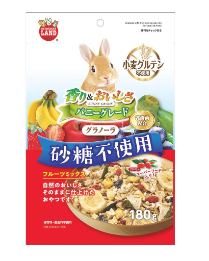 Marukan-兔子零食 無糖水果堅果燕麥片180g 主圖