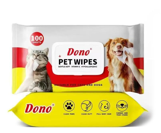 Dono-寵物濕紙巾  厚型 100片 主圖