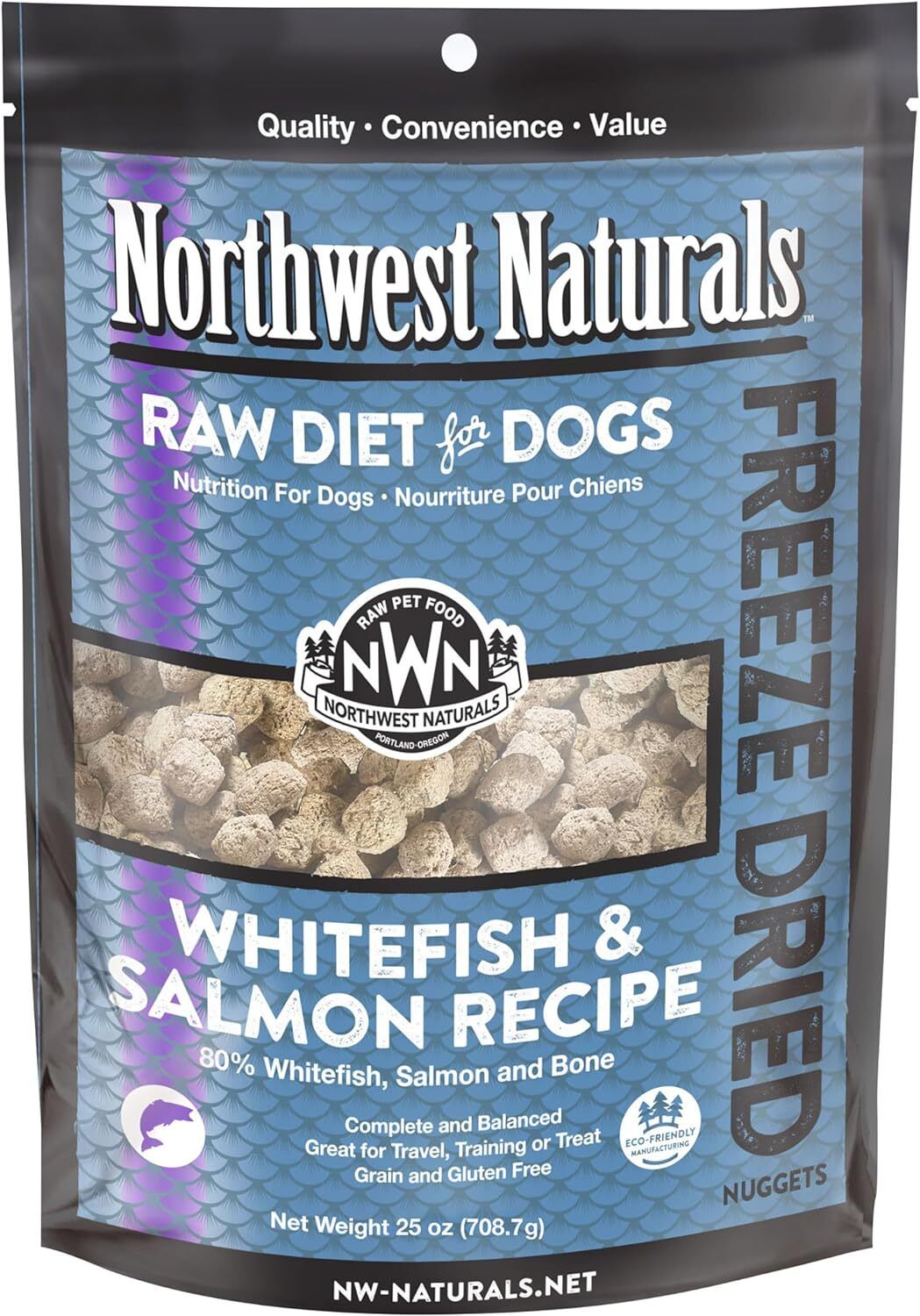 Northwest Naturals - 凍乾犬糧 白魚 & 三文魚配方 25oz 主圖