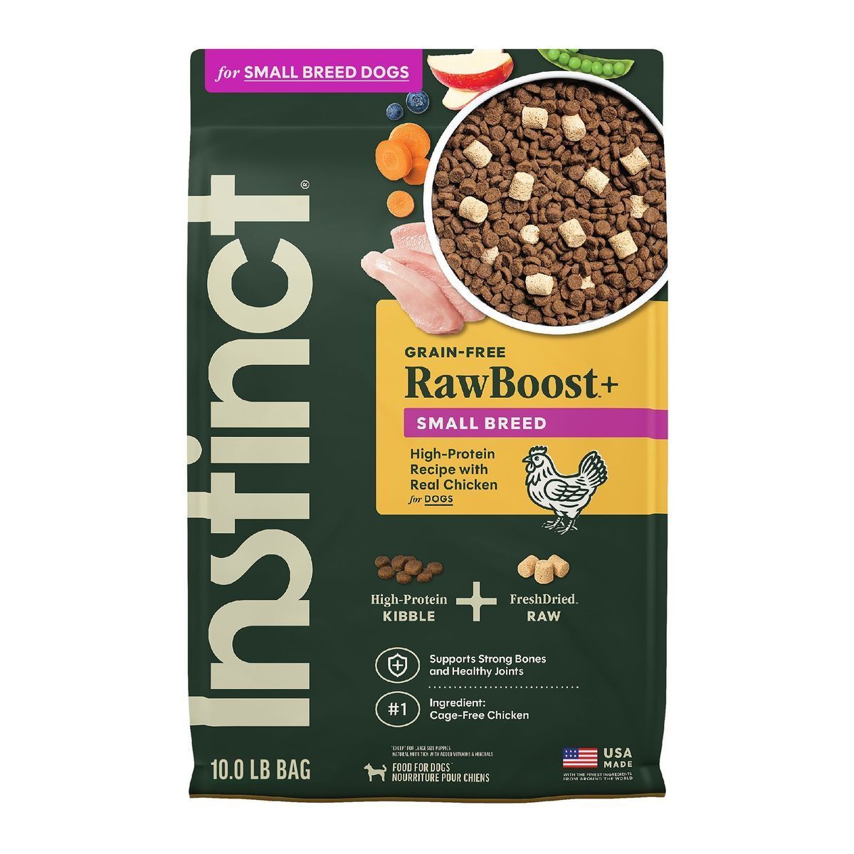 Instinct - 本能生肉無穀物雞肉小型犬用糧3.5lb