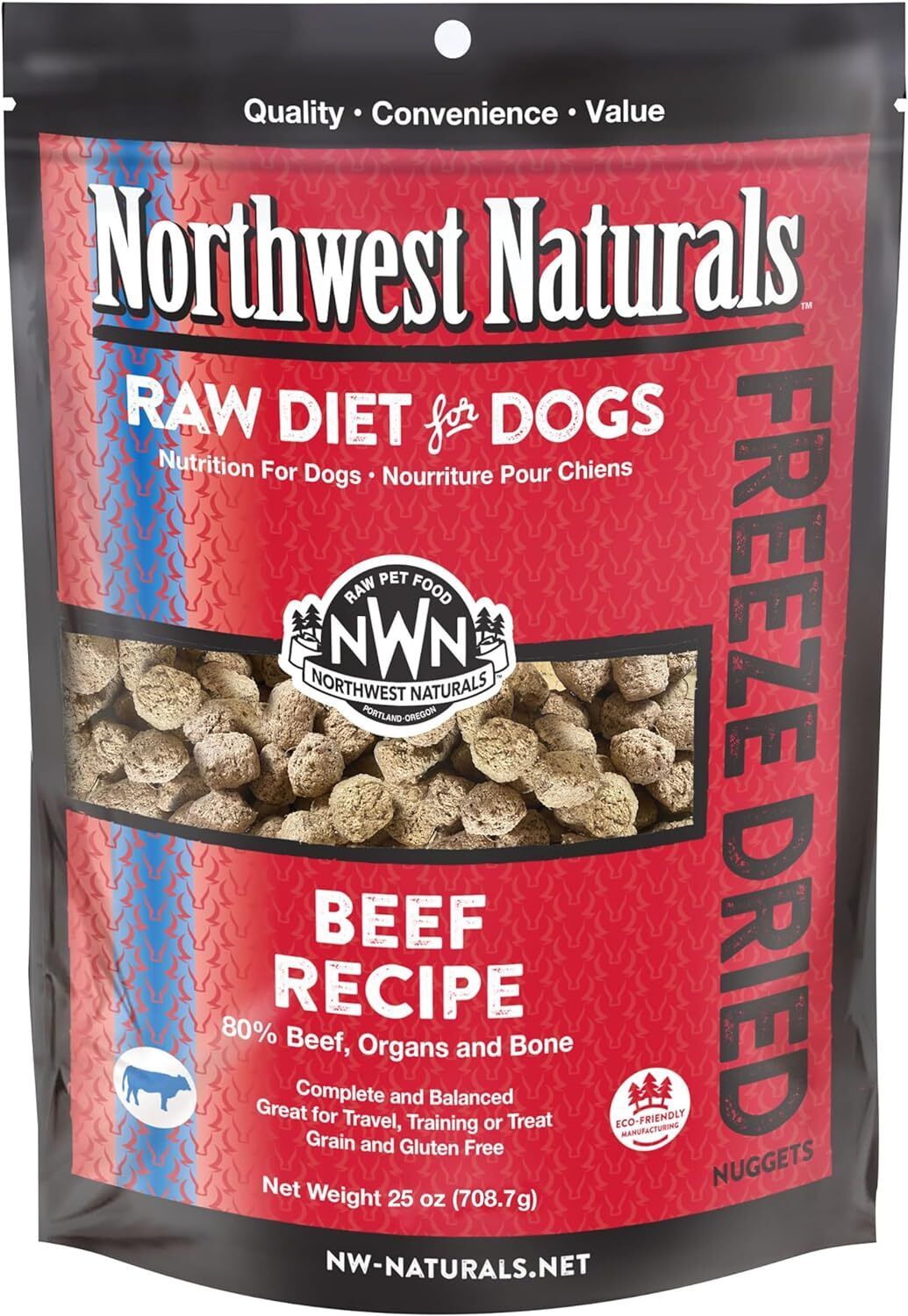 Northwest Naturals - 凍乾犬糧 牛肉配方 25oz